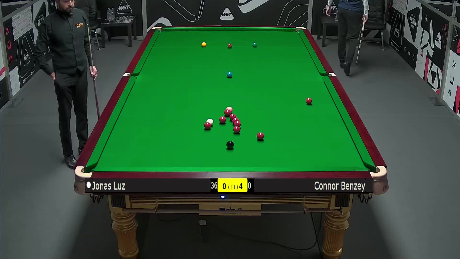 乔纳斯·鲁兹VS康纳·本泽 2025斯诺克英锦赛资格赛 第五局