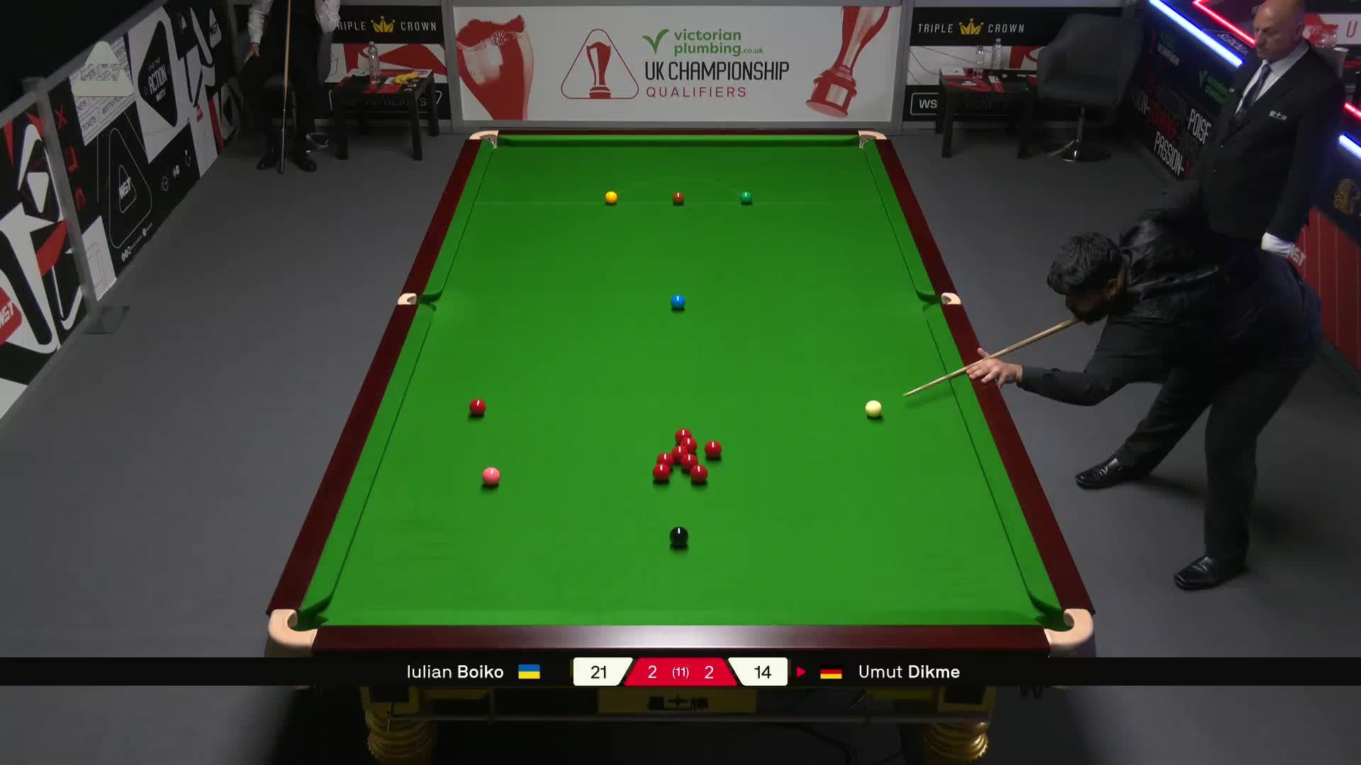 尤里安·伯伊科VS乌姆特·迪克梅 2025斯诺克英锦赛资格赛 第五局
