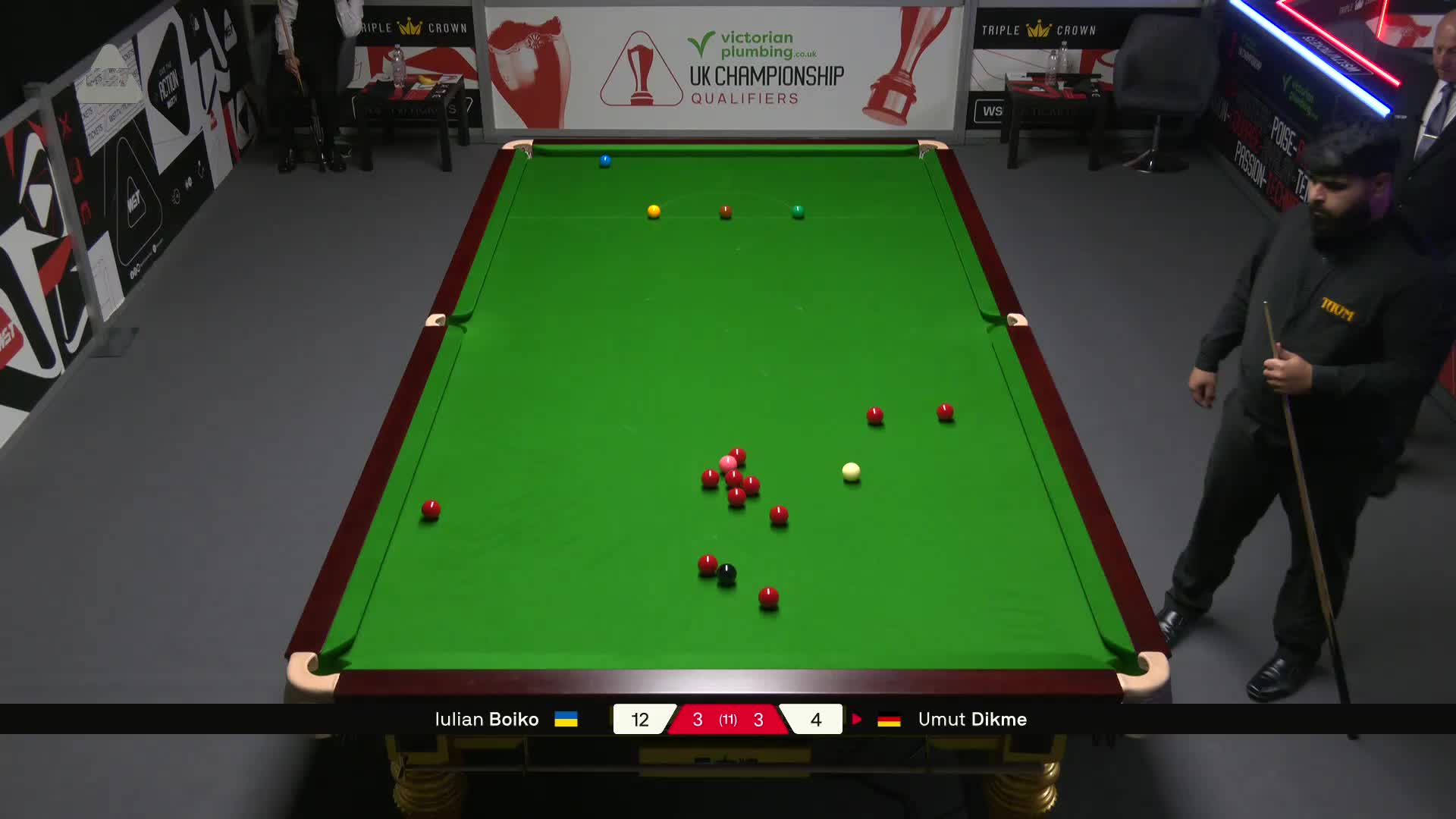 尤里安·伯伊科VS乌姆特·迪克梅 2025斯诺克英锦赛资格赛 第七局