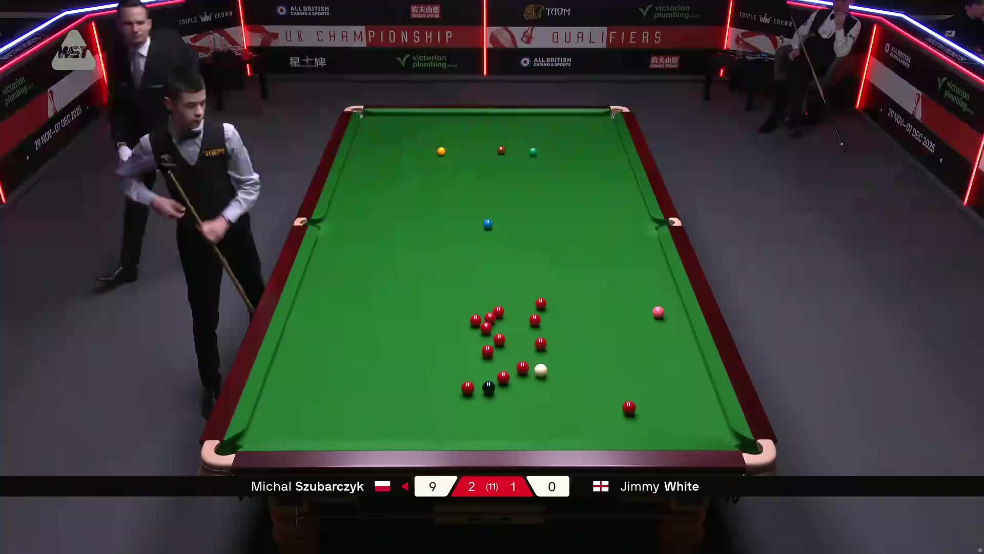 苏巴尔奇克VS吉米·怀特  2025斯诺克英锦赛资格赛 第四局