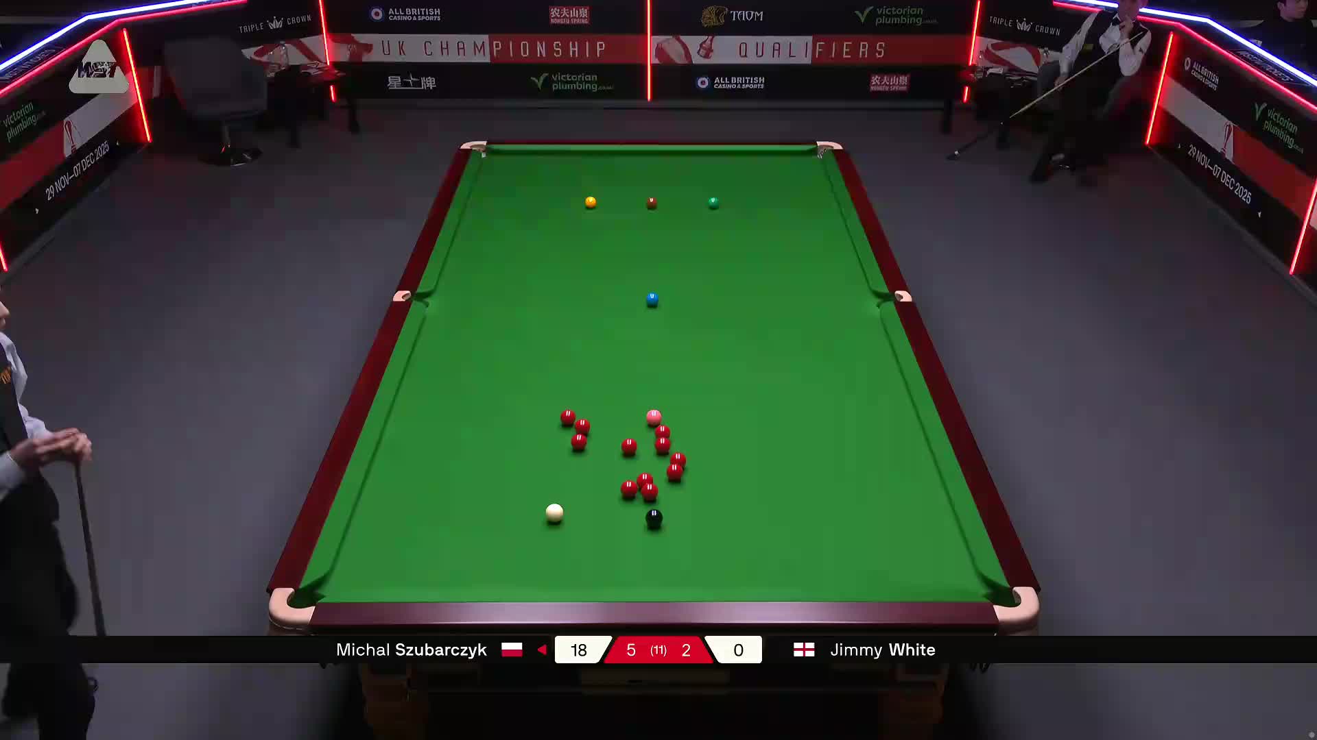 苏巴尔奇克VS吉米·怀特  2025斯诺克英锦赛资格赛 第八局