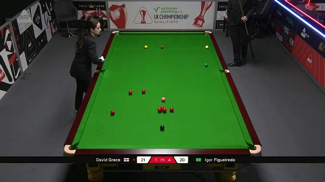 D格雷斯 vs 费格雷多 2025斯诺克英锦赛资格赛 第六局