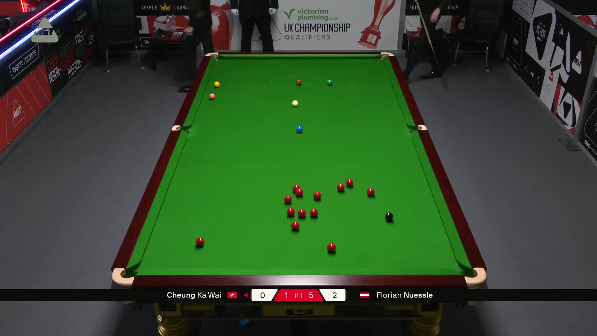 张家玮 vs F努斯勒  2025斯诺克英锦赛资格赛 第七局