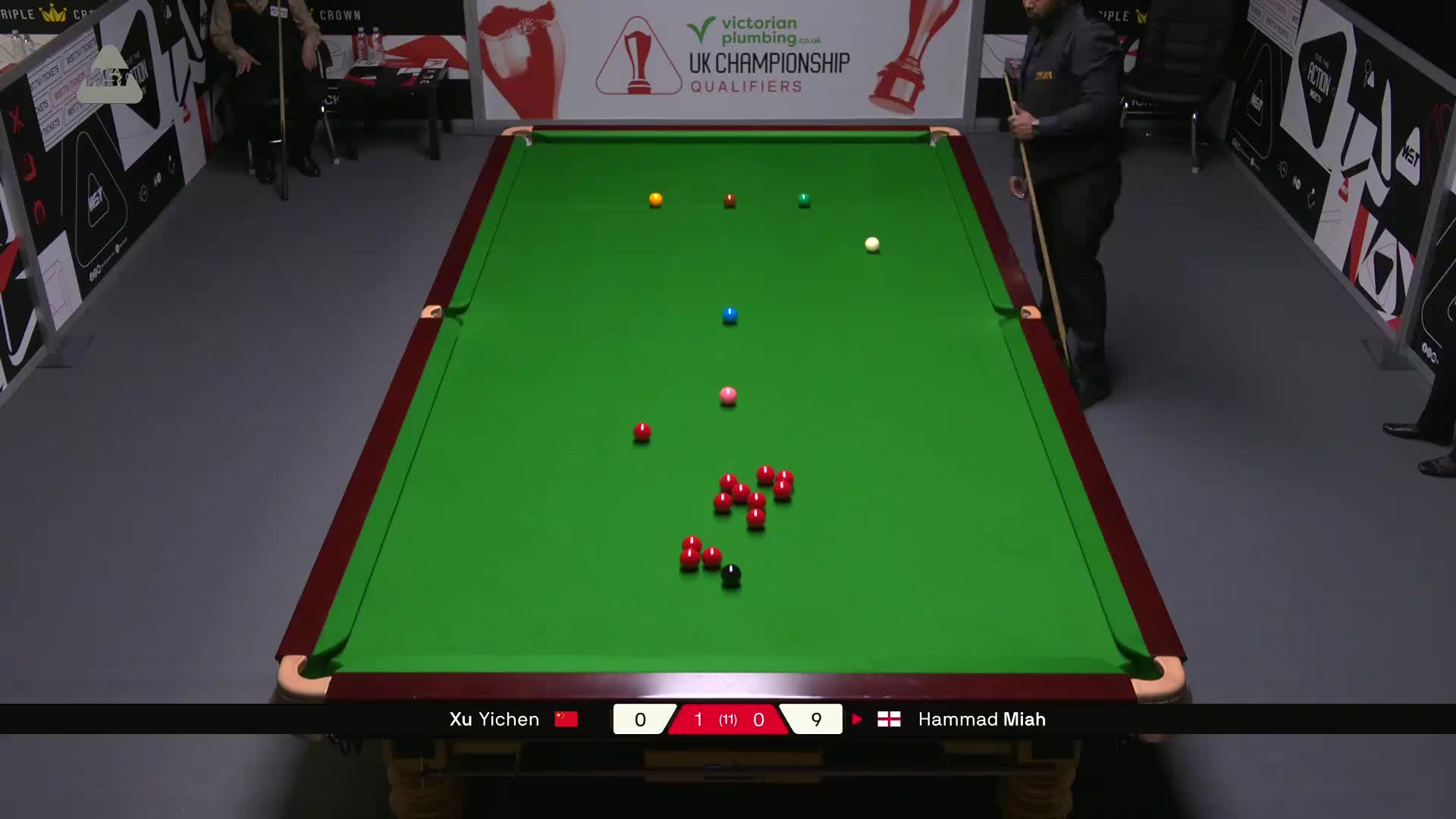 许医尘 vs H米亚赫  2025斯诺克英锦赛资格赛 第二局