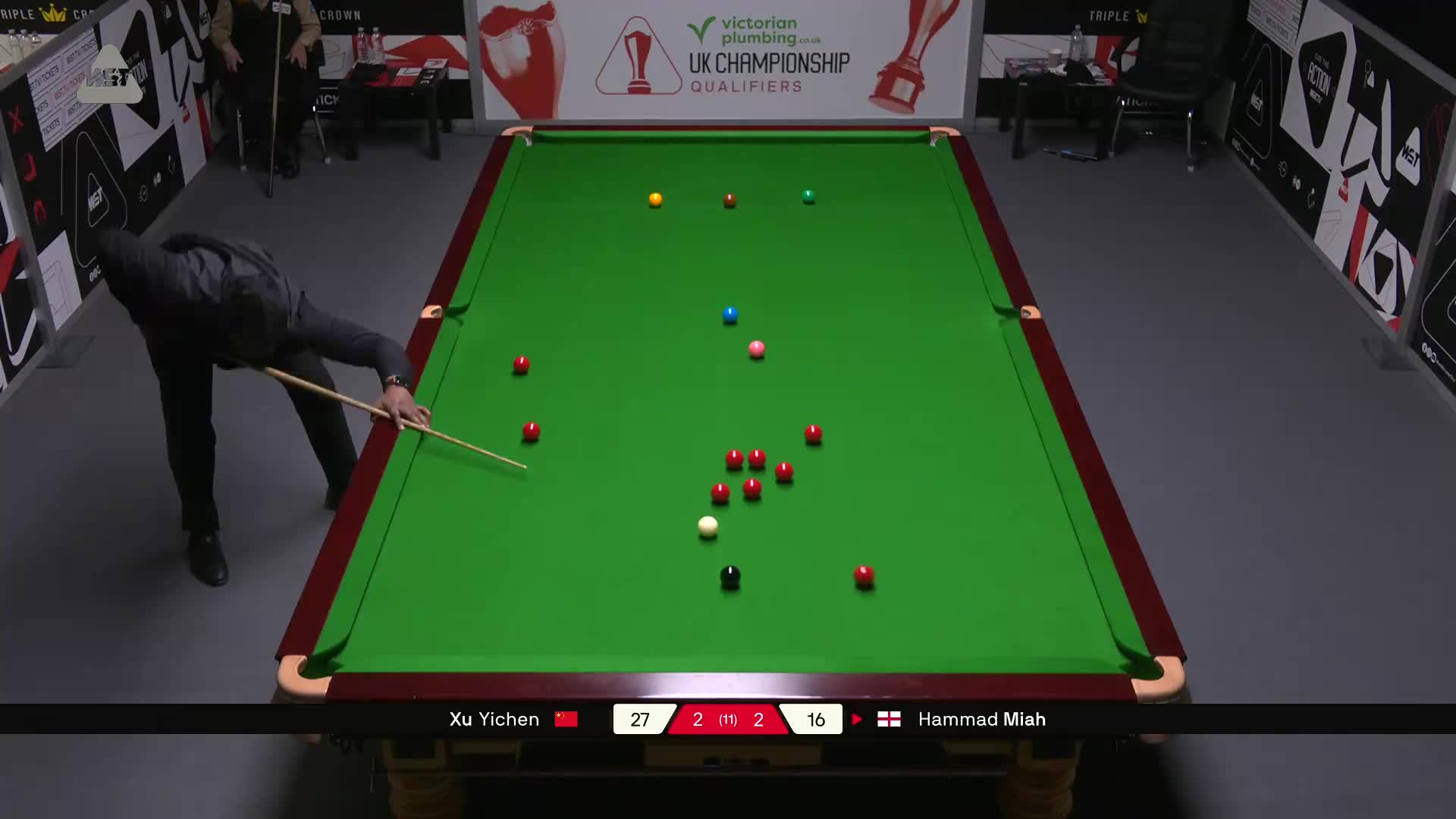 许医尘 vs H米亚赫  2025斯诺克英锦赛资格赛 第五局