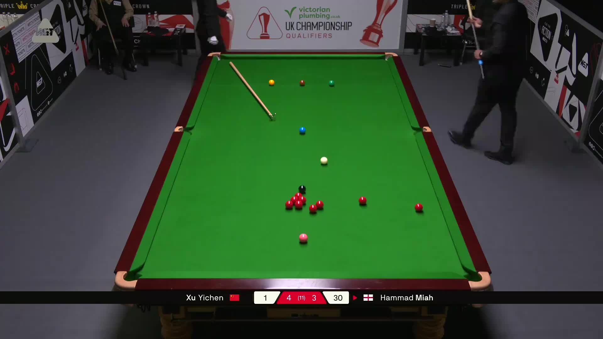 许医尘 vs H米亚赫  2025斯诺克英锦赛资格赛 第八局