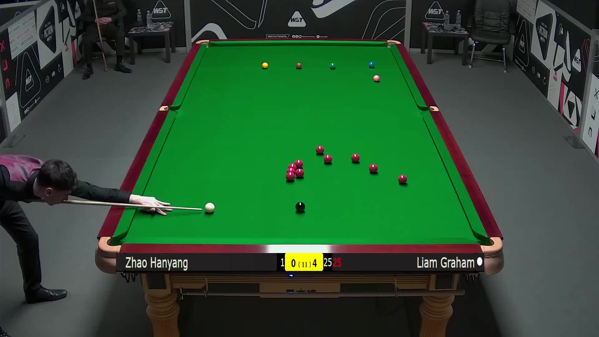 赵翰洋 vs L格雷厄姆  2025斯诺克英锦赛资格赛 第五局