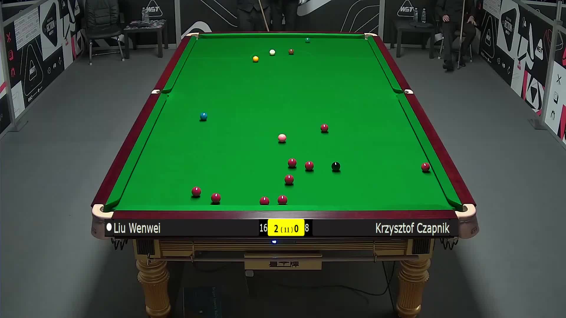 刘文炜 vs K恰普尼克 2025斯诺克英锦赛资格赛 第三局