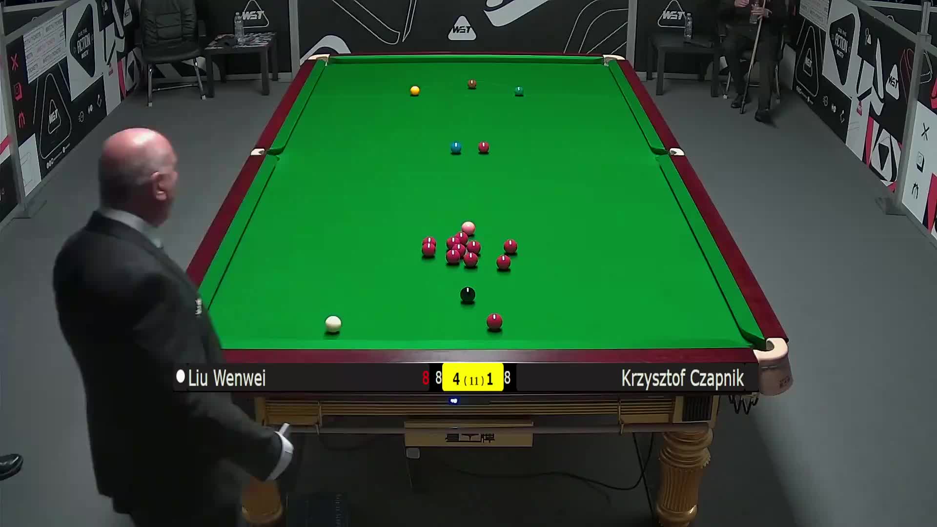 刘文炜 vs K恰普尼克 2025斯诺克英锦赛资格赛 第六局