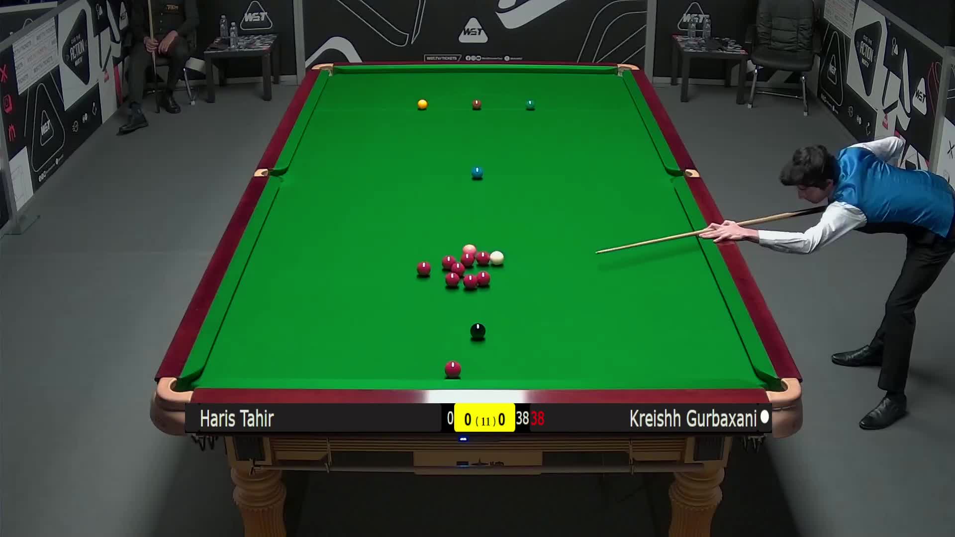 哈里斯·塔希尔VS克雷什·古尔巴克萨尼 2025斯诺克英锦赛资格赛 第一局