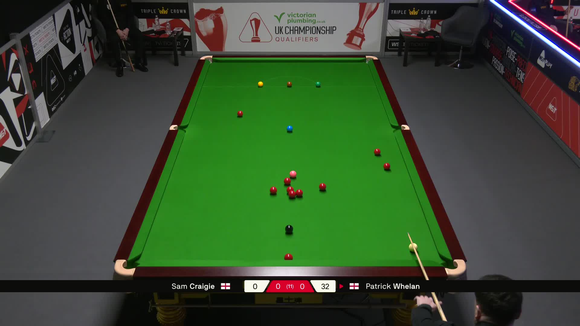 山姆·克雷吉VS帕特里克·惠兰 2025斯诺克英锦赛资格赛 第一局
