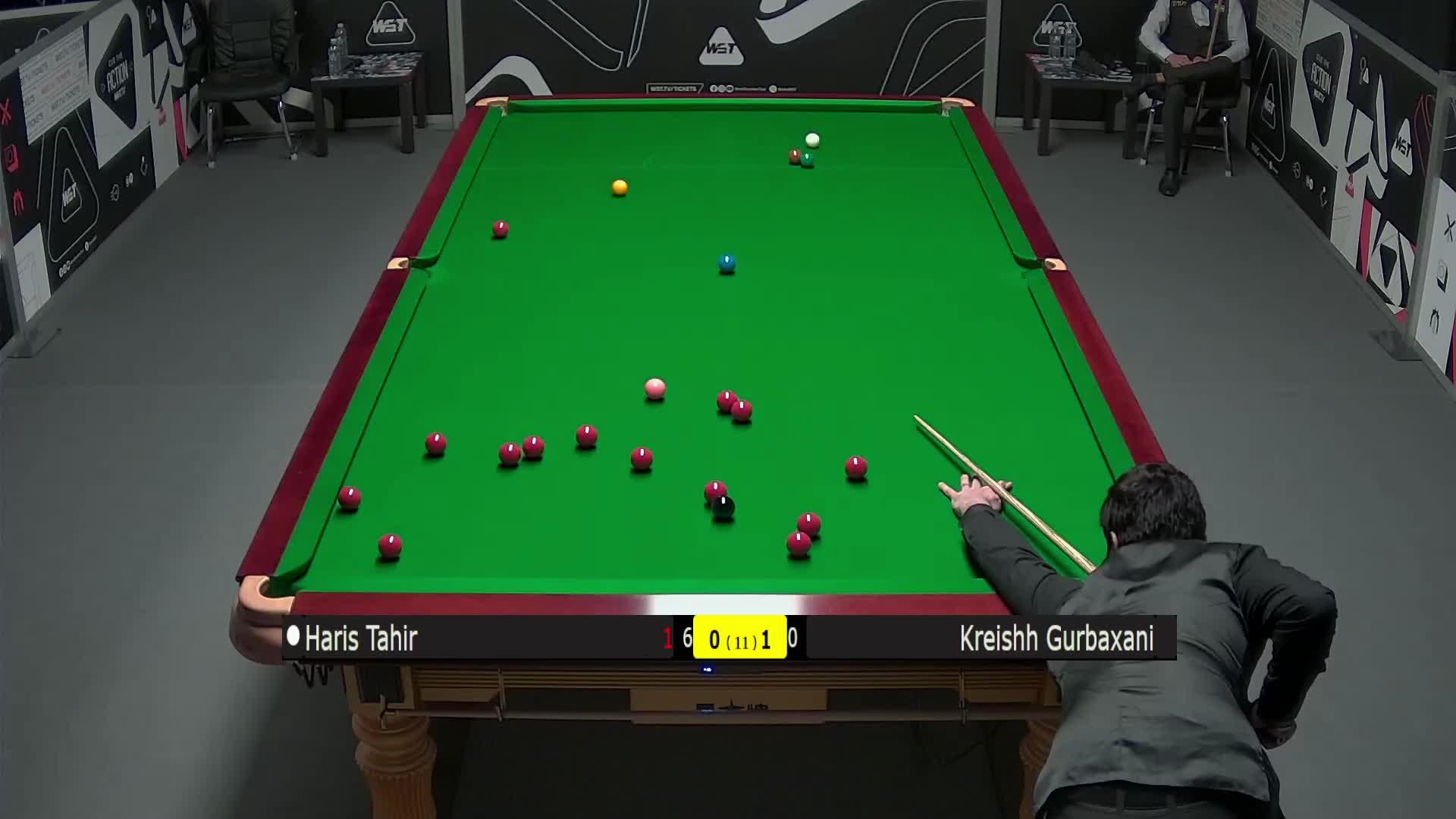 哈里斯·塔希尔VS克雷什·古尔巴克萨尼 2025斯诺克英锦赛资格赛 第二局