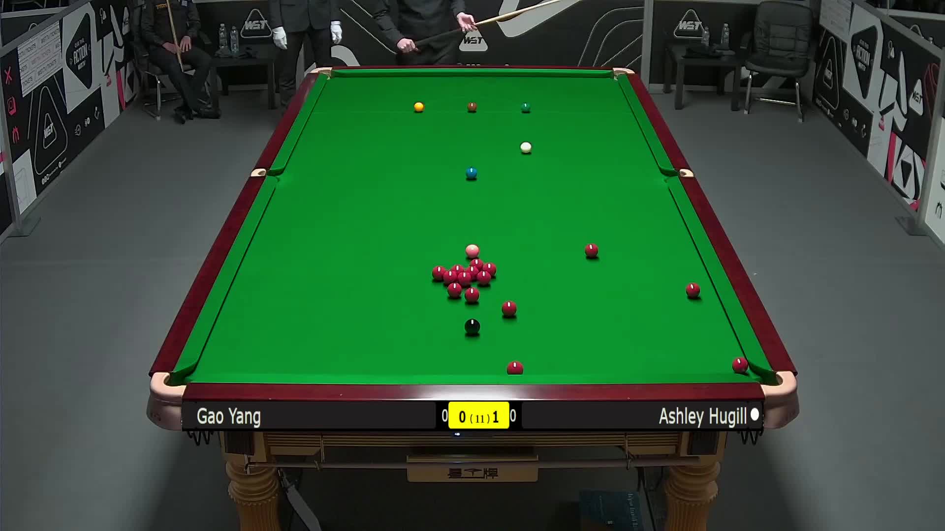 高阳VS阿什利·赫吉尔 2025斯诺克英锦赛资格赛 第二局