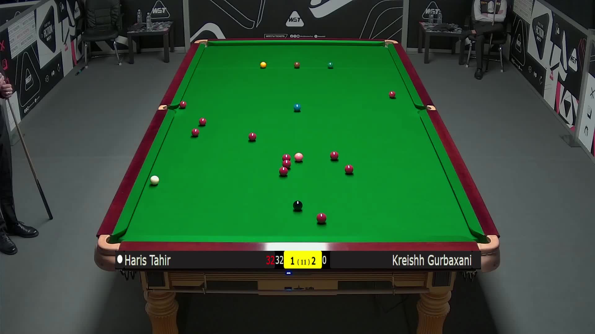 哈里斯·塔希尔VS克雷什·古尔巴克萨尼 2025斯诺克英锦赛资格赛 第四局