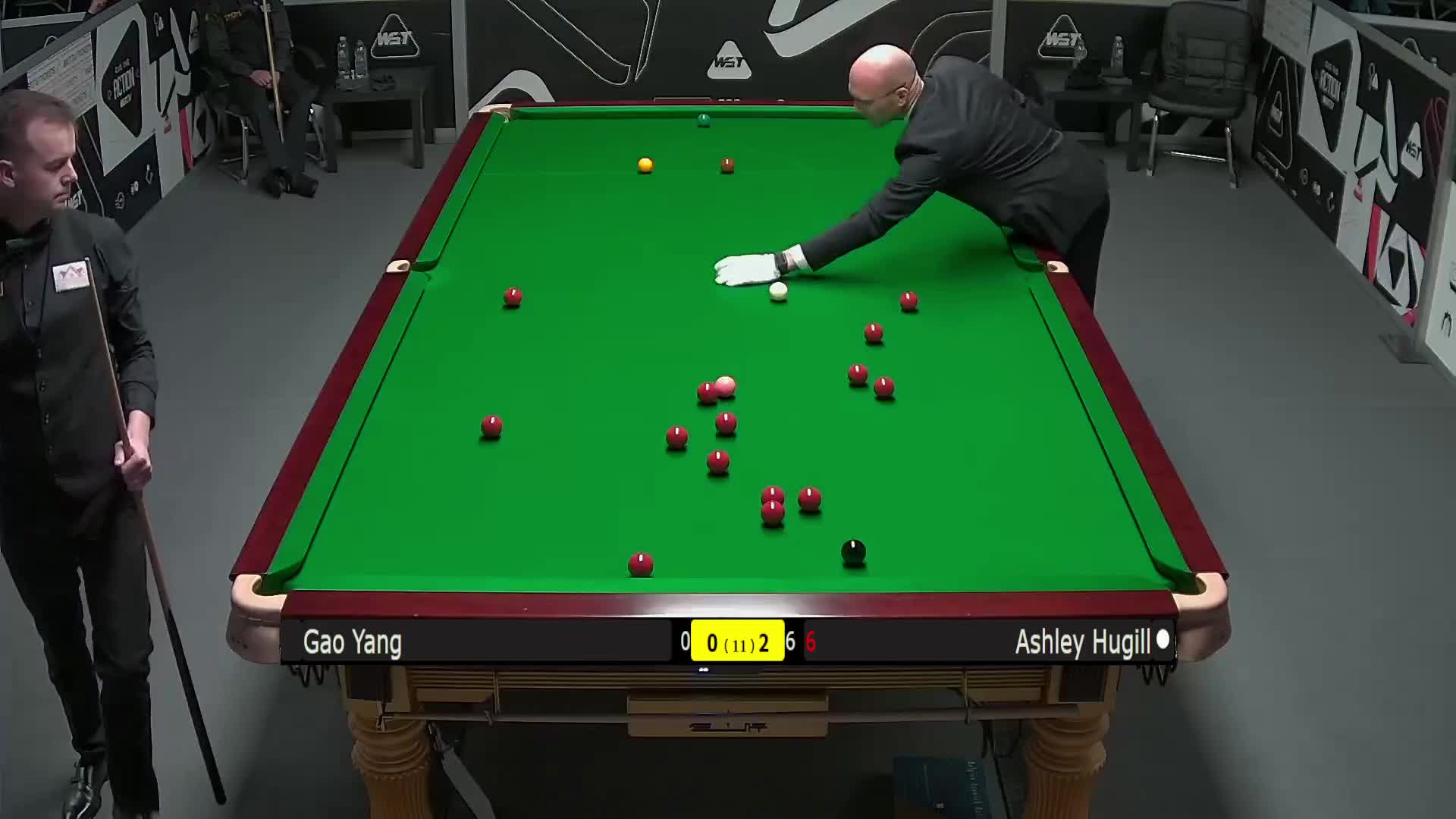 高阳VS阿什利·赫吉尔 2025斯诺克英锦赛资格赛 第三局