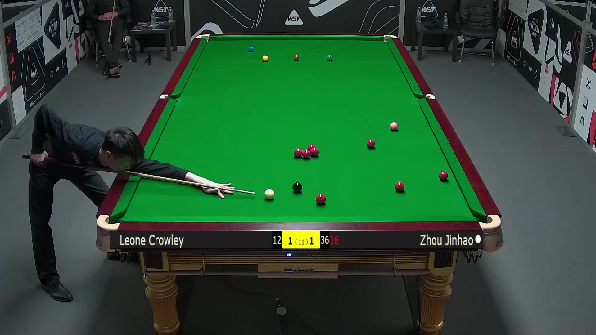 莱昂内·克劳利VS周金豪 2025斯诺克英锦赛资格赛 第三局