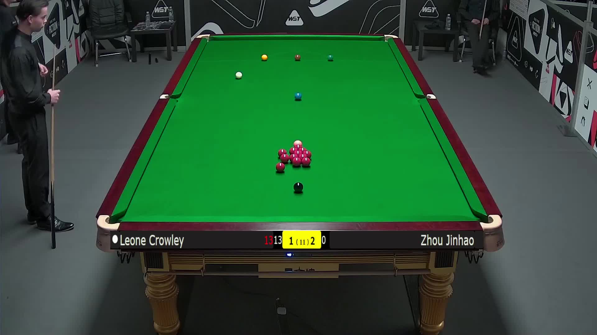 莱昂内·克劳利VS周金豪 2025斯诺克英锦赛资格赛 第四局