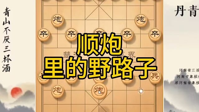 河南省冠军黄丹青讲棋，象棋怎么学，象棋教学，顺炮里的野路子，系统学习象棋