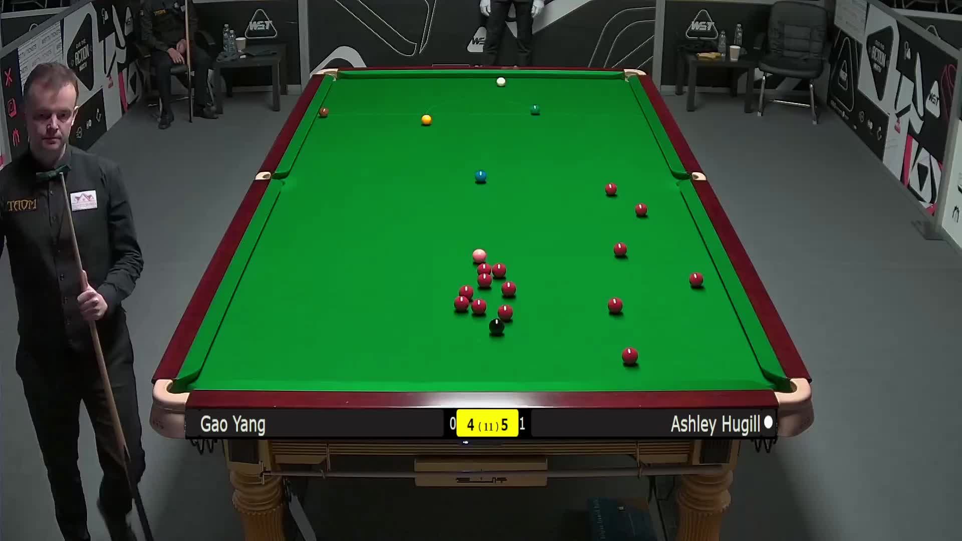 高阳VS阿什利·赫吉尔 2025斯诺克英锦赛资格赛 第十局