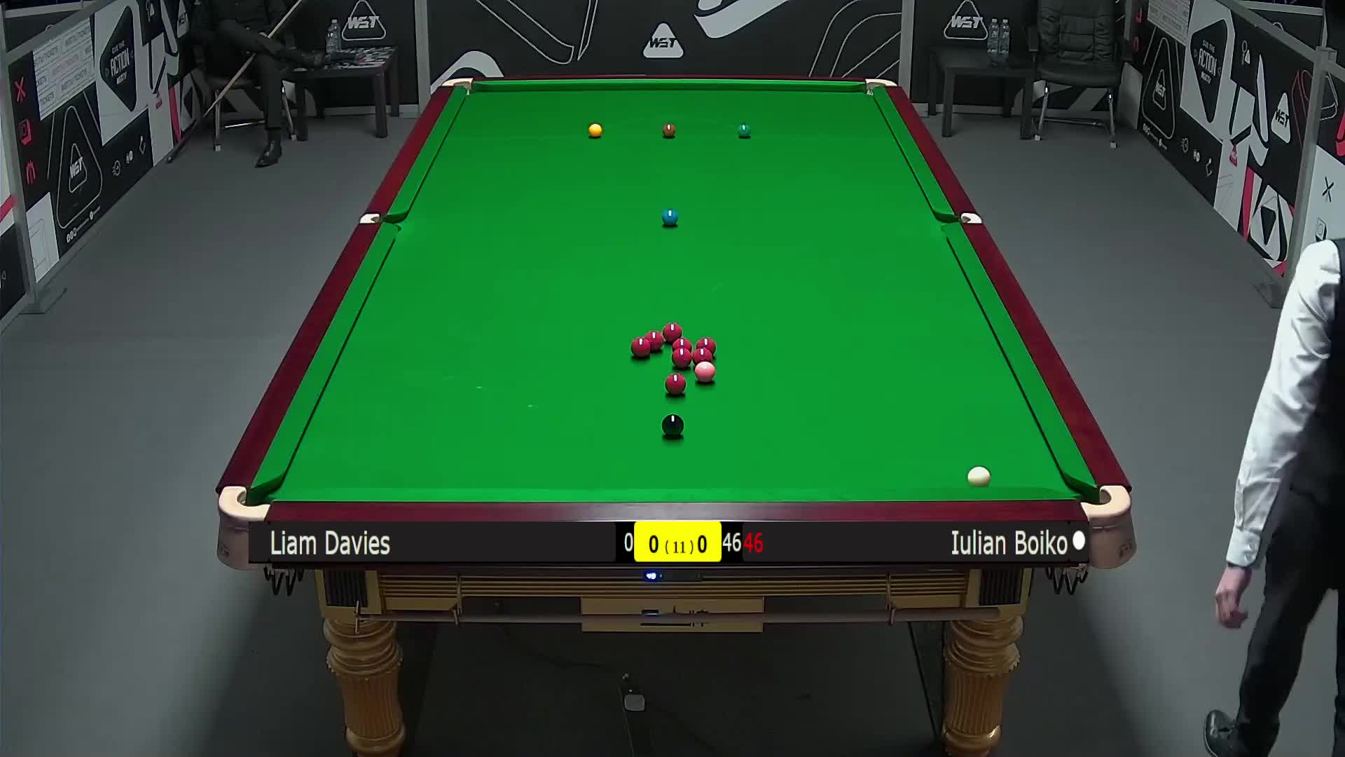 利亚姆·戴维斯VS尤里安·伯伊科 2025斯诺克英锦赛资格赛 第一局