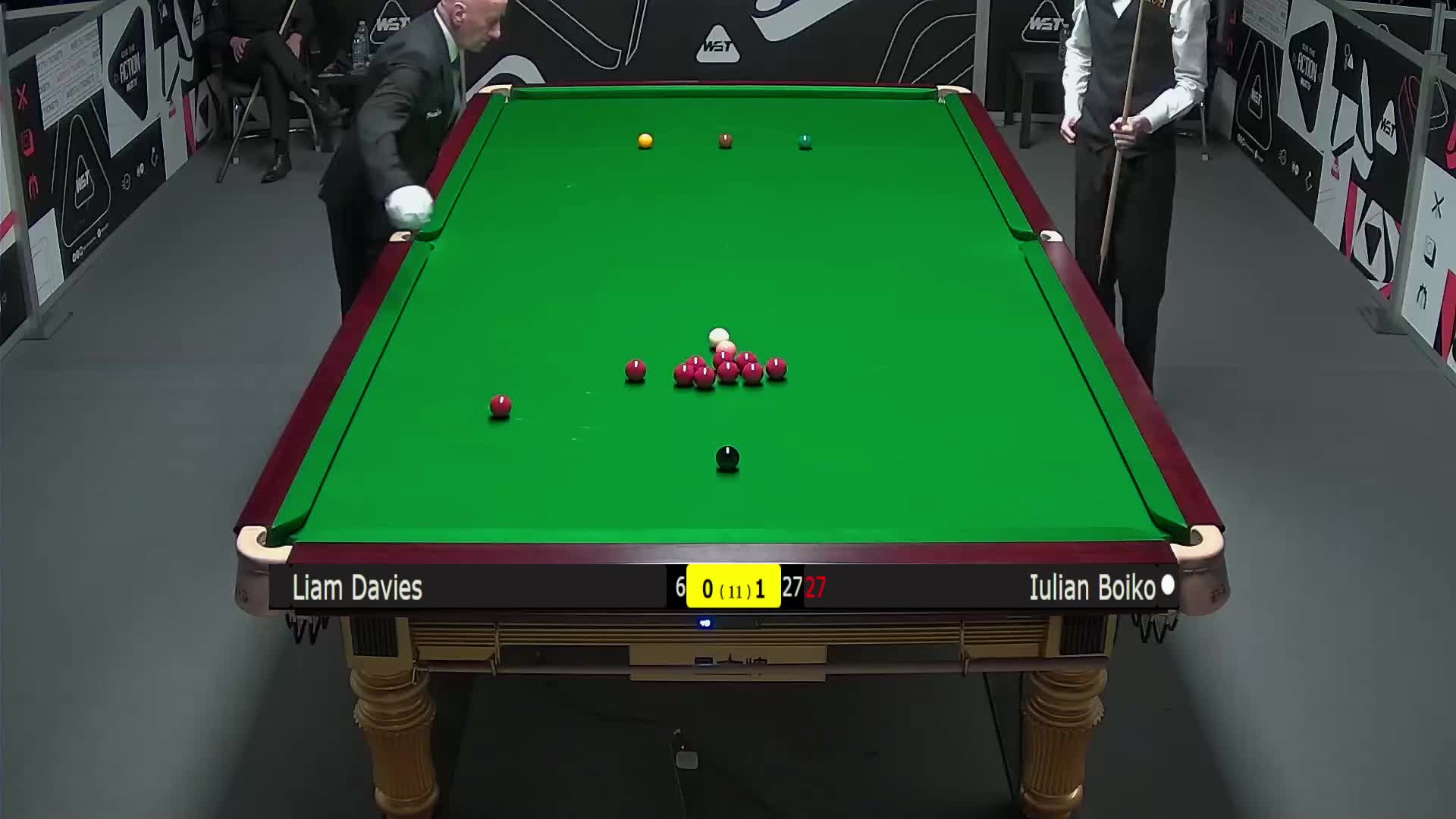 利亚姆·戴维斯VS尤里安·伯伊科 2025斯诺克英锦赛资格赛 第二局