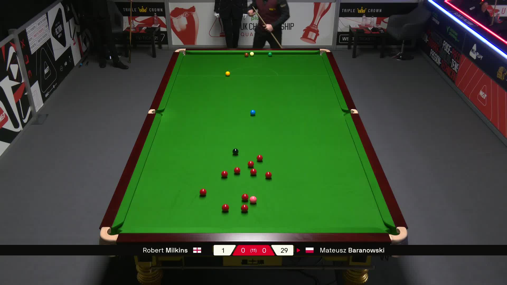 罗伯特·米尔金斯VS马特乌斯·巴拉诺夫斯基 2025斯诺克英锦赛资格赛 第一局