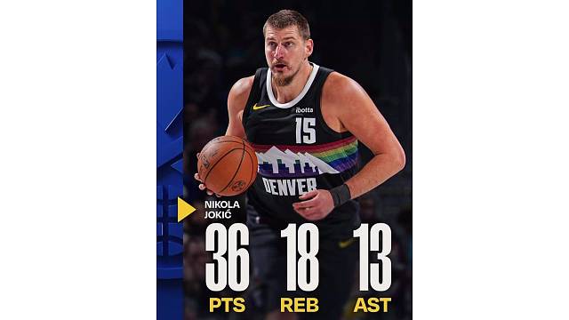 大号三双也无用 约基奇36分18板13助攻 掘金惜败公牛终结7连胜