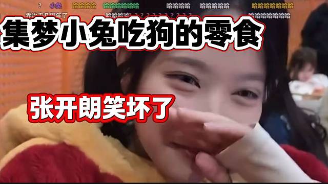 集梦小兔竟然吃了狗的零食？张开朗听到这消息后笑坏了！
