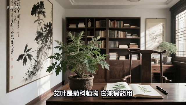 艾叶形貌和功效