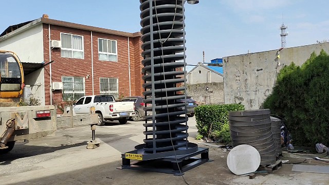 食品添加颗粒快速边降温边立式送料的不锈钢垂直螺旋