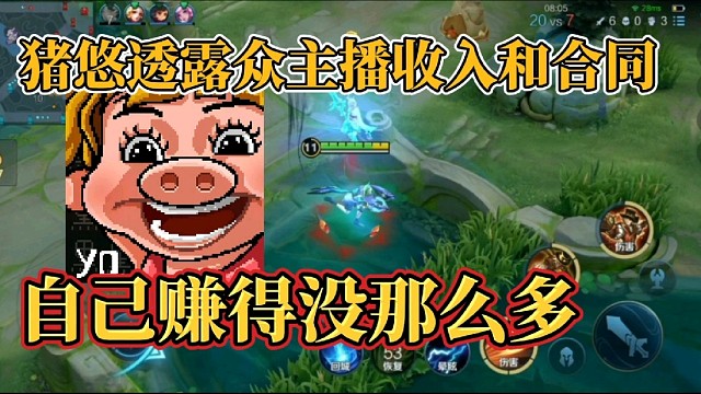 猪悠透露众主播收入和合同？自己赚得没那么多