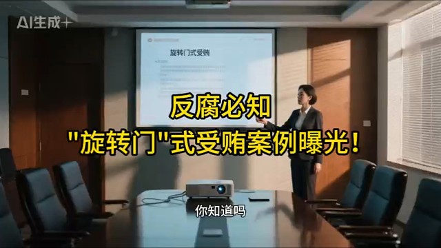 反腐必知：“旋转门” 式受贿案例曝光！