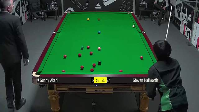 阿卡尼·宋沙瓦VS史蒂文·霍尔沃斯  2025斯诺克英锦赛资格赛 第二局