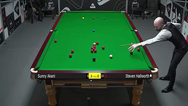 阿卡尼·宋沙瓦VS史蒂文·霍尔沃斯  2025斯诺克英锦赛资格赛 第九局