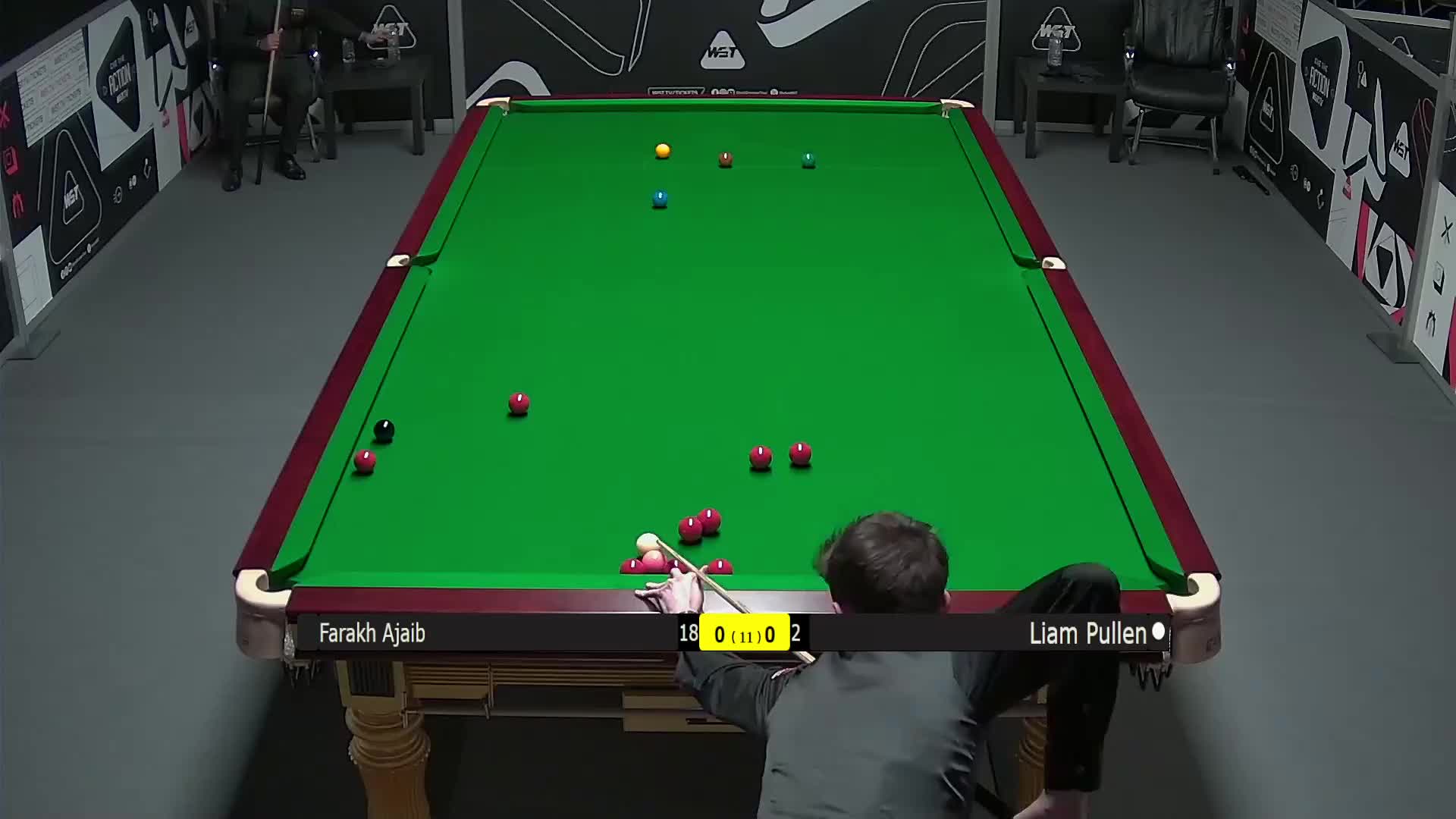 菲拉克·阿贾博VS利亚姆·普伦 2025斯诺克英锦赛资格赛 第一局