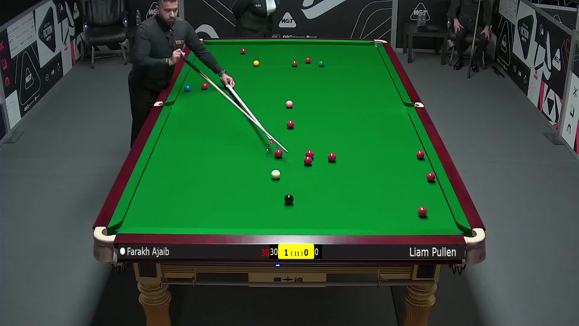 菲拉克·阿贾博VS利亚姆·普伦 2025斯诺克英锦赛资格赛 第二局