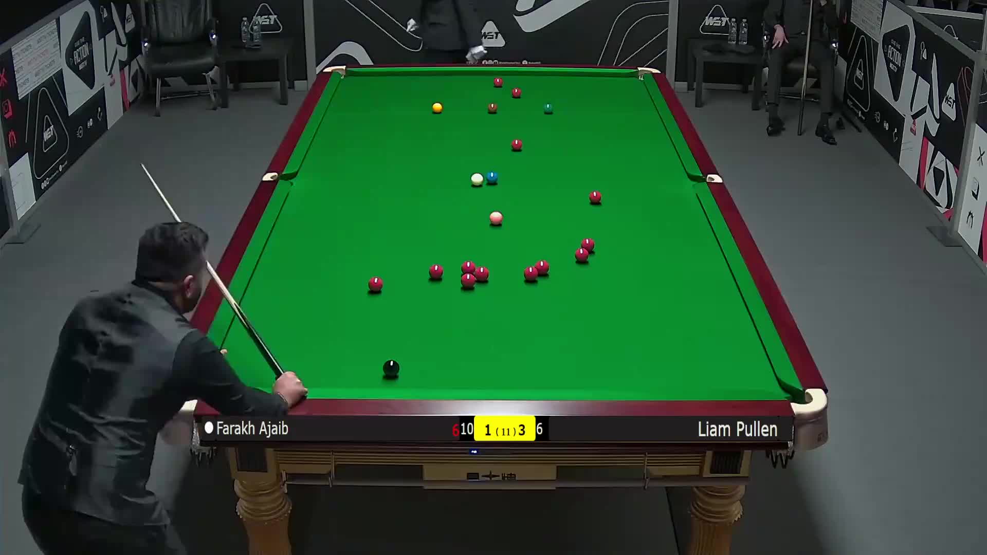 菲拉克·阿贾博VS利亚姆·普伦 2025斯诺克英锦赛资格赛 第五局