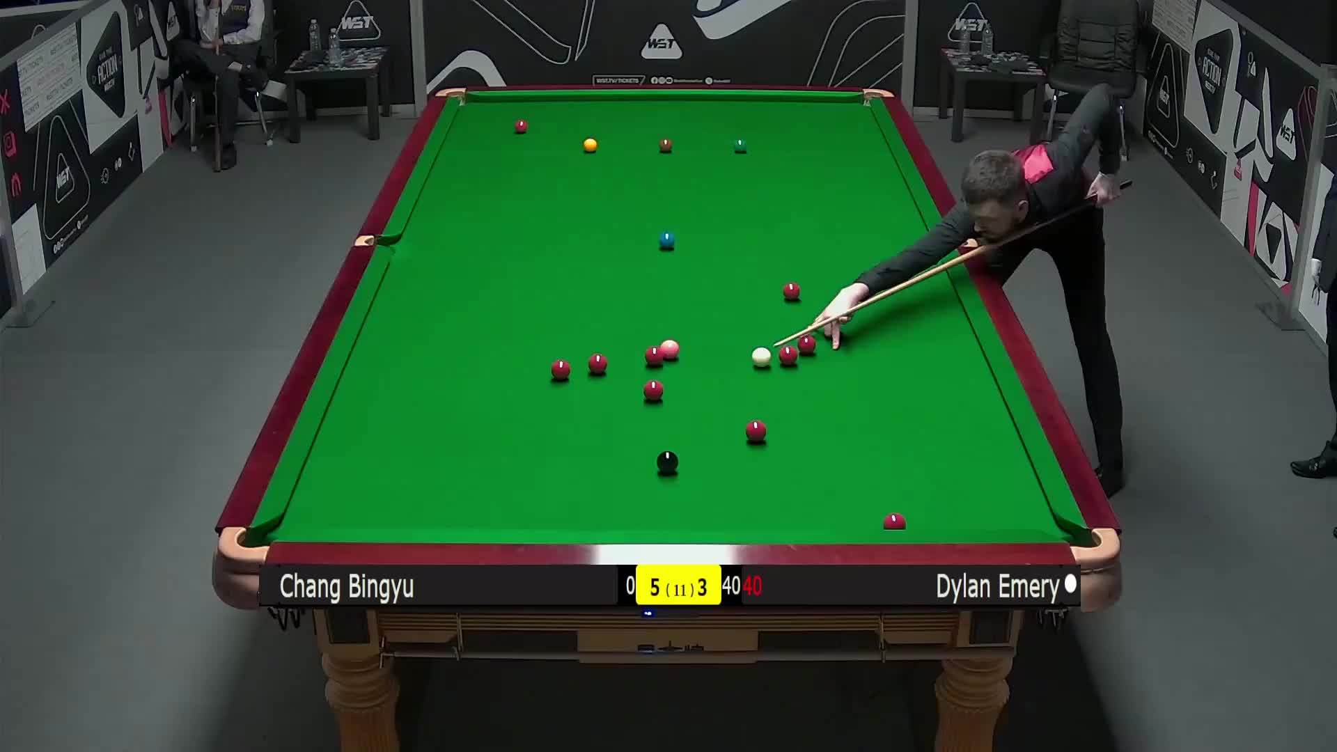 常冰玉VS迪伦·埃默里 2025斯诺克英锦赛资格赛 第九局