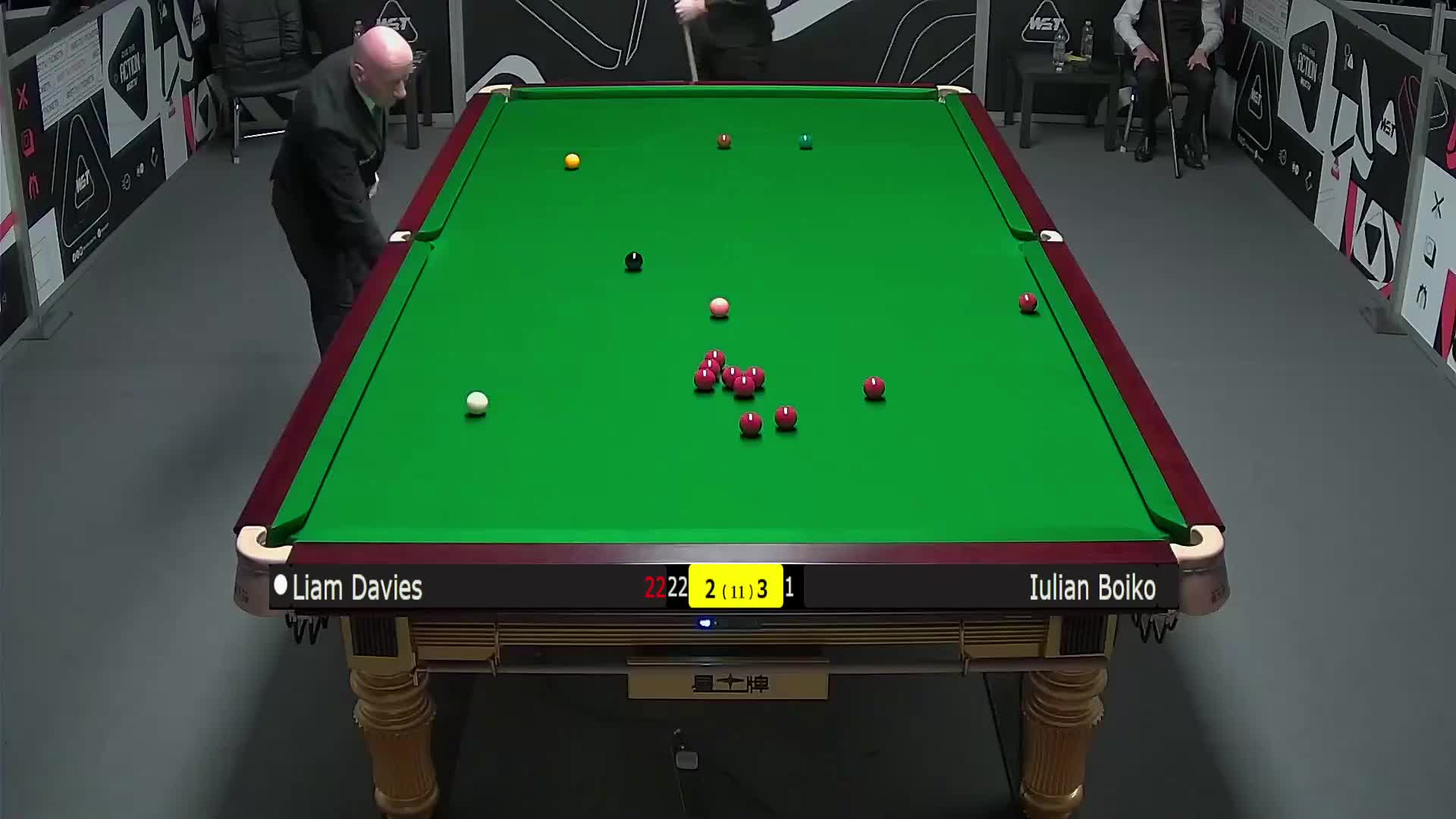 利亚姆·戴维斯VS尤里安·伯伊科 2025斯诺克英锦赛资格赛 第六局