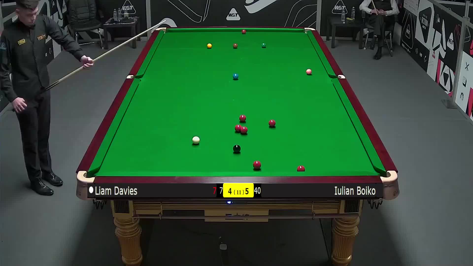 利亚姆·戴维斯VS尤里安·伯伊科 2025斯诺克英锦赛资格赛 第十局