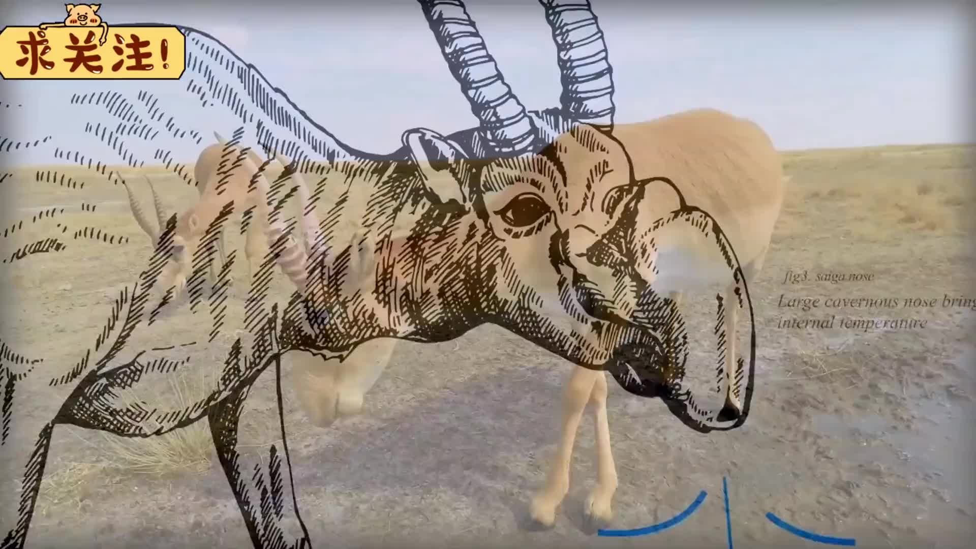 塞加羚羊有神奇鼻子，如同自带天然空调般