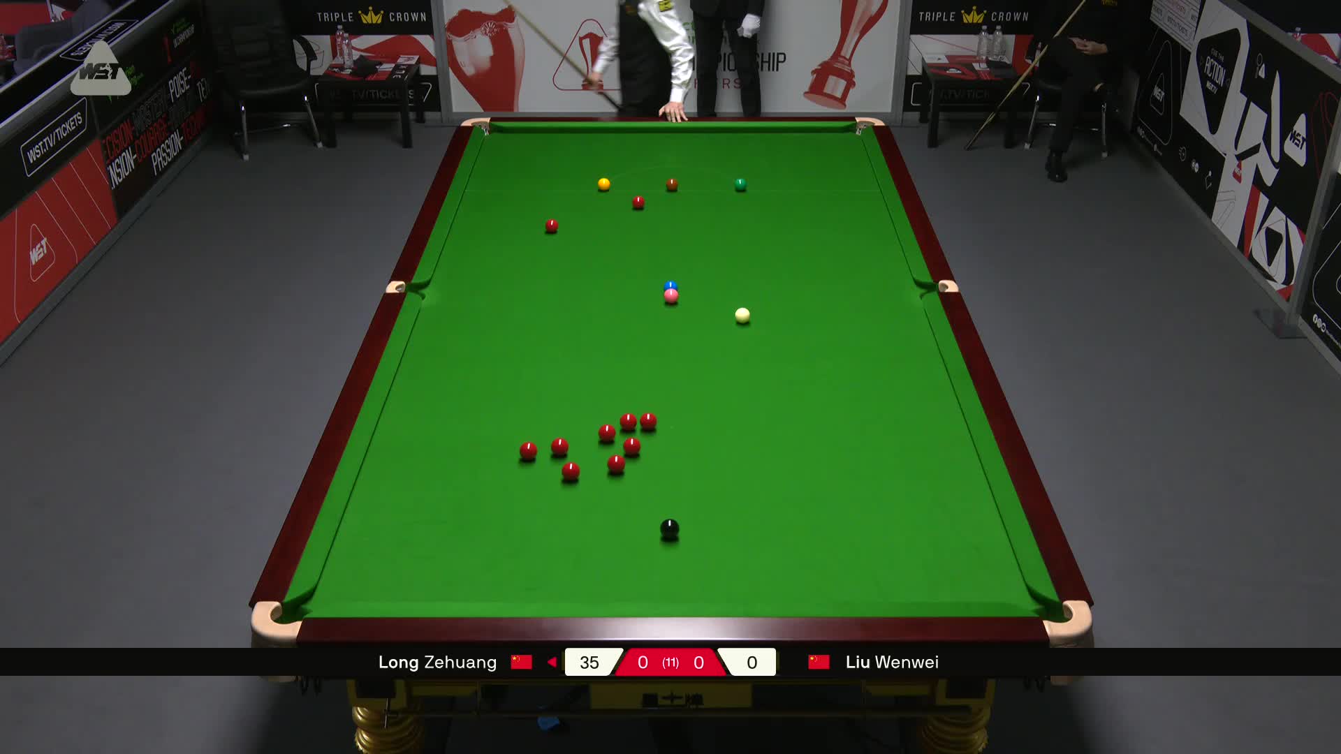 龙泽煌VS刘文炜 2025斯诺克英锦赛资格赛 第一局