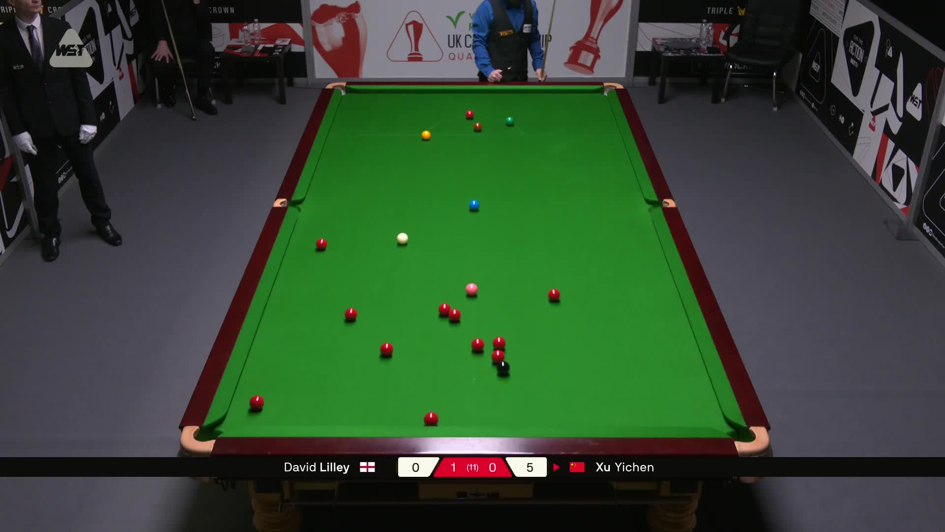 大卫·利利VS许医尘 2025斯诺克英锦赛资格赛 第二局
