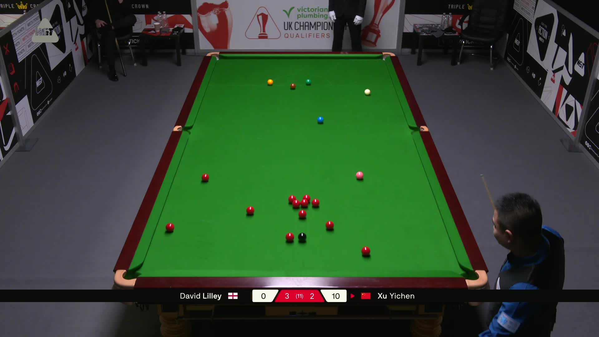 大卫·利利VS许医尘 2025斯诺克英锦赛资格赛 第六局