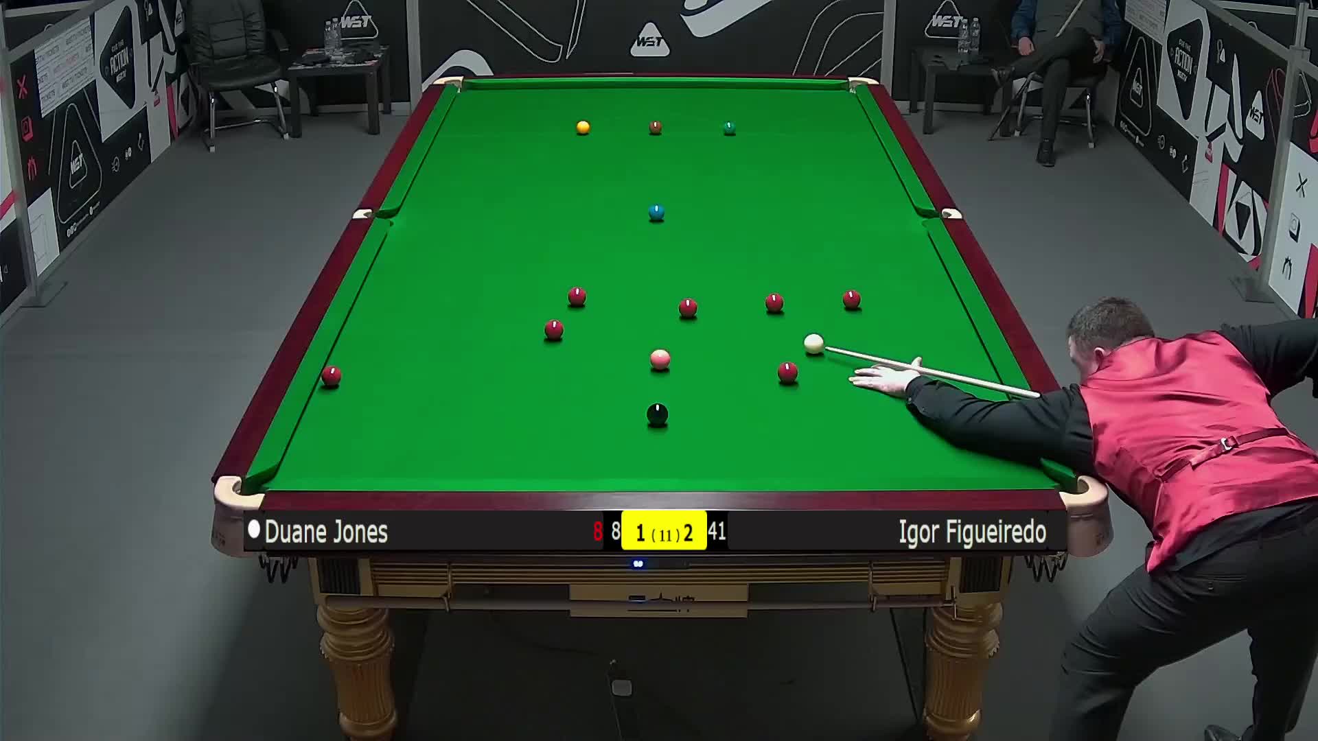 杜恩·琼斯VS伊戈尔·费格雷多 2025斯诺克英锦赛资格赛 第四局