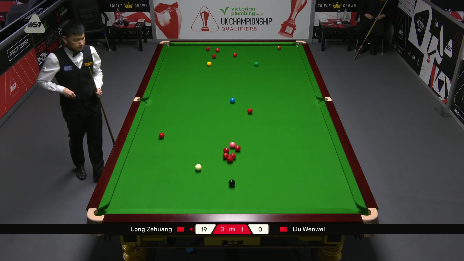 龙泽煌VS刘文炜 2025斯诺克英锦赛资格赛 第六局