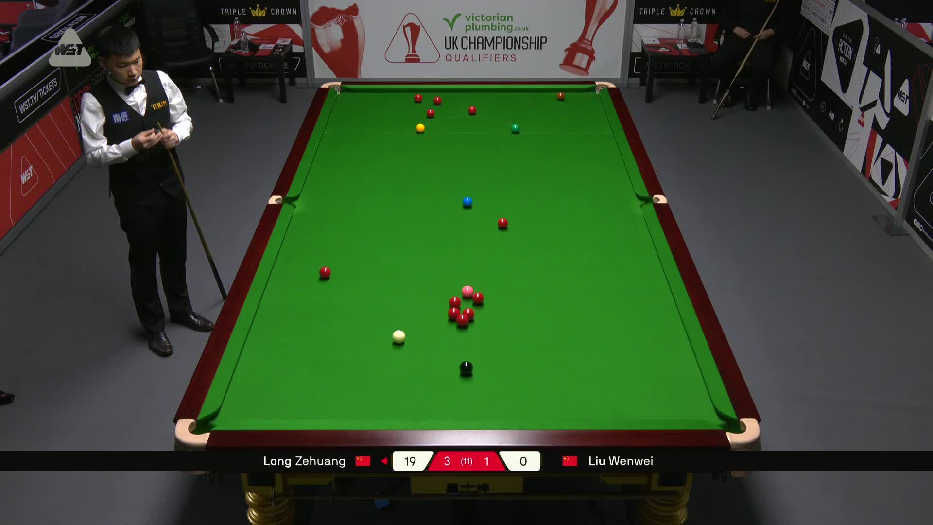 龙泽煌VS刘文炜 2025斯诺克英锦赛资格赛 第五局