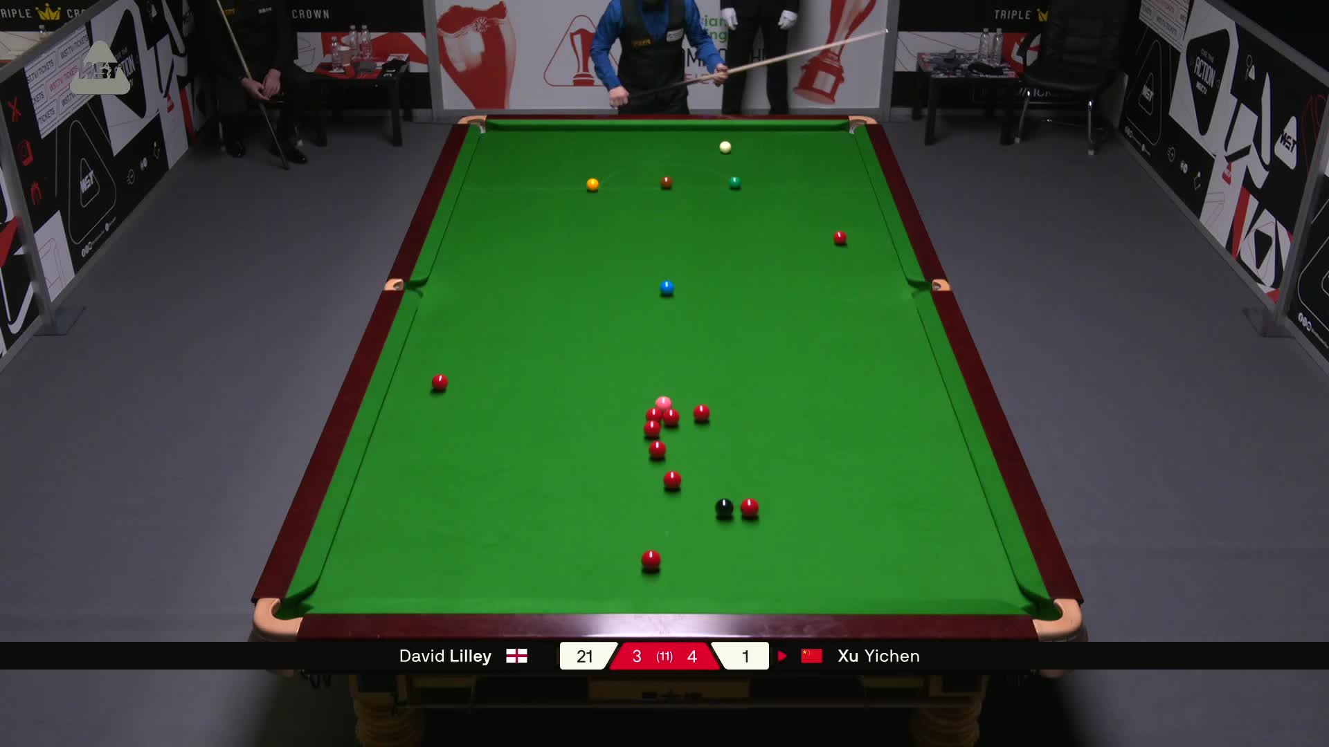 大卫·利利VS许医尘 2025斯诺克英锦赛资格赛 第八局