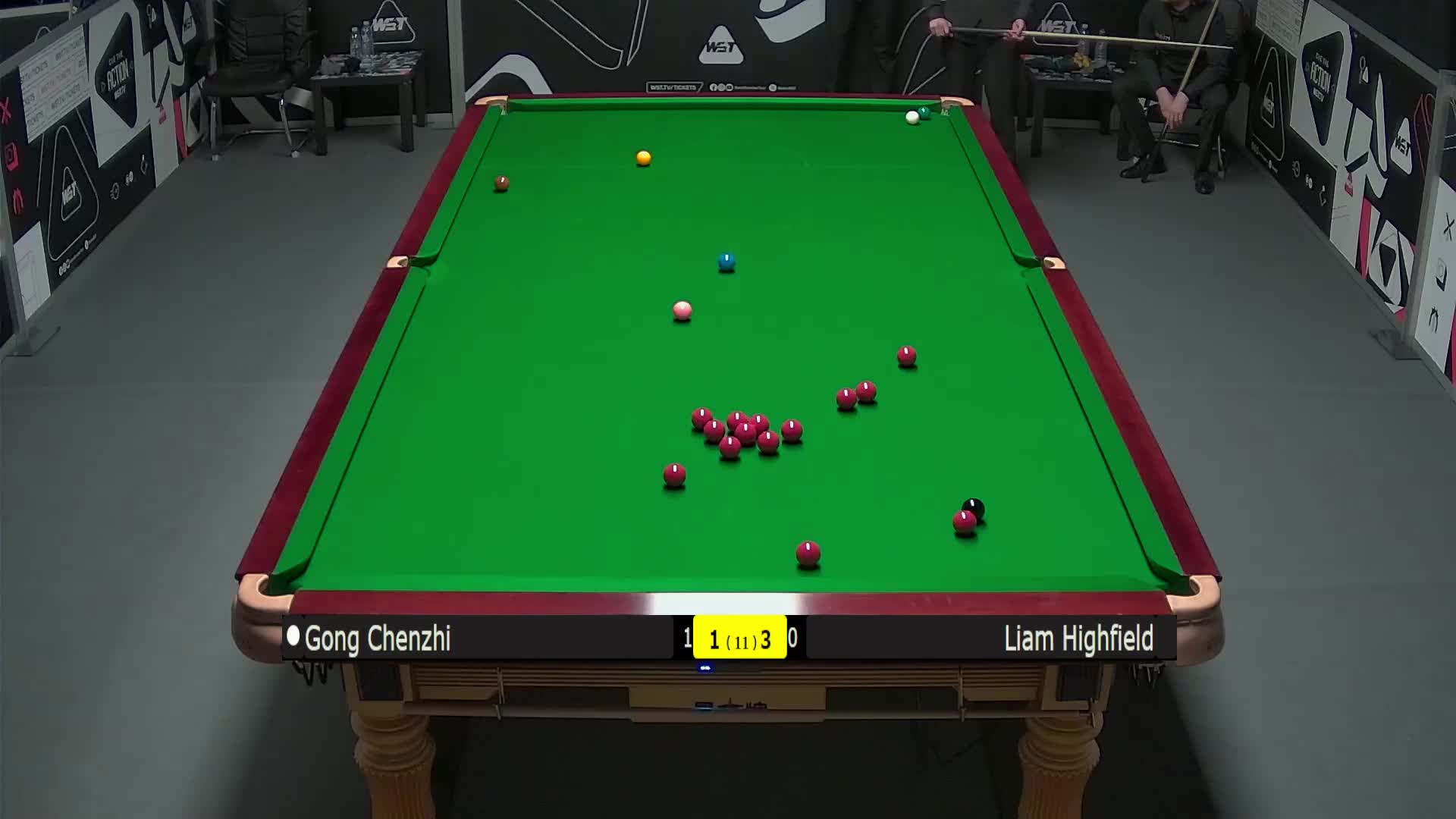 巩晨智VS利亚姆·海菲尔德 2025斯诺克英锦赛资格赛 第五局
