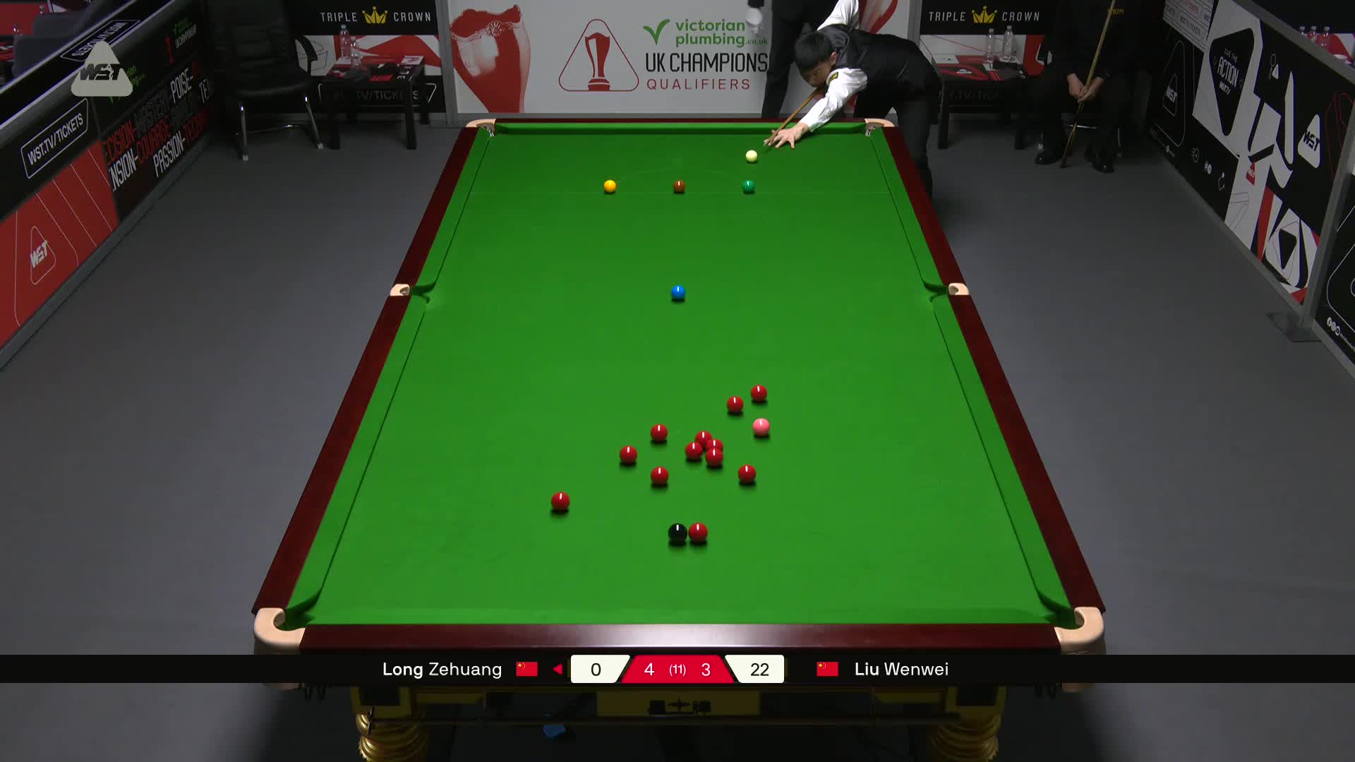 龙泽煌VS刘文炜 2025斯诺克英锦赛资格赛 第八局